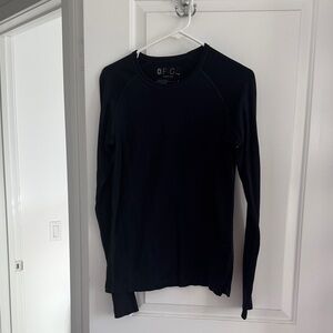 Figs Women's Black Long Sleeve Tee